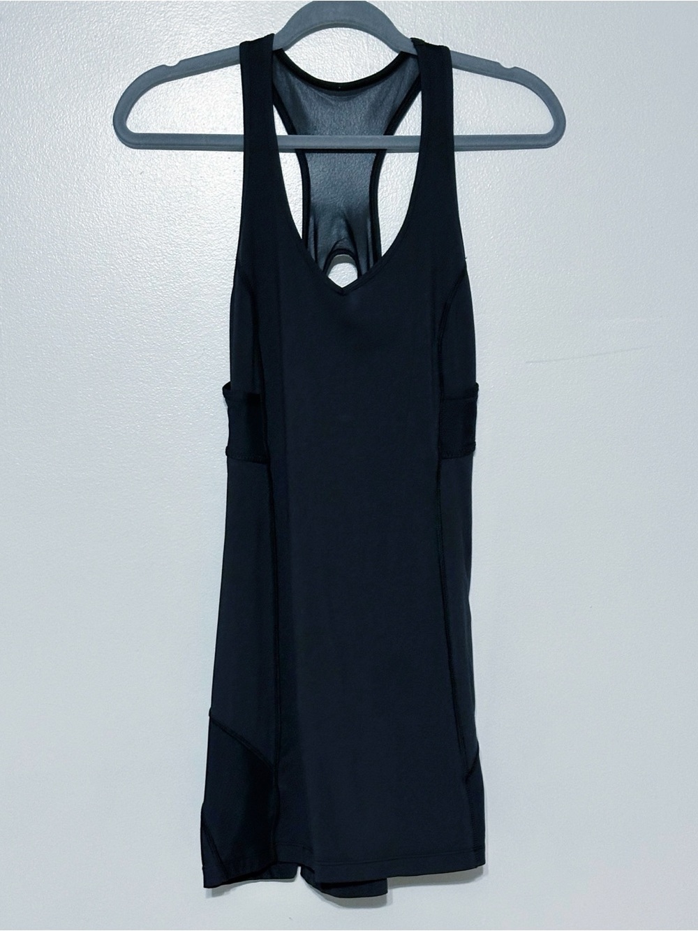 Lululemon Dress Womens Black Ace‎ Advantage Tennis Mini Racerback Mesh